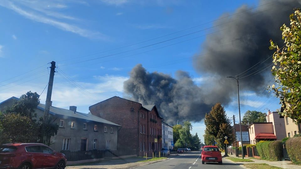 Pożar, Bytom Stolarzowice, ulica Suchogórska