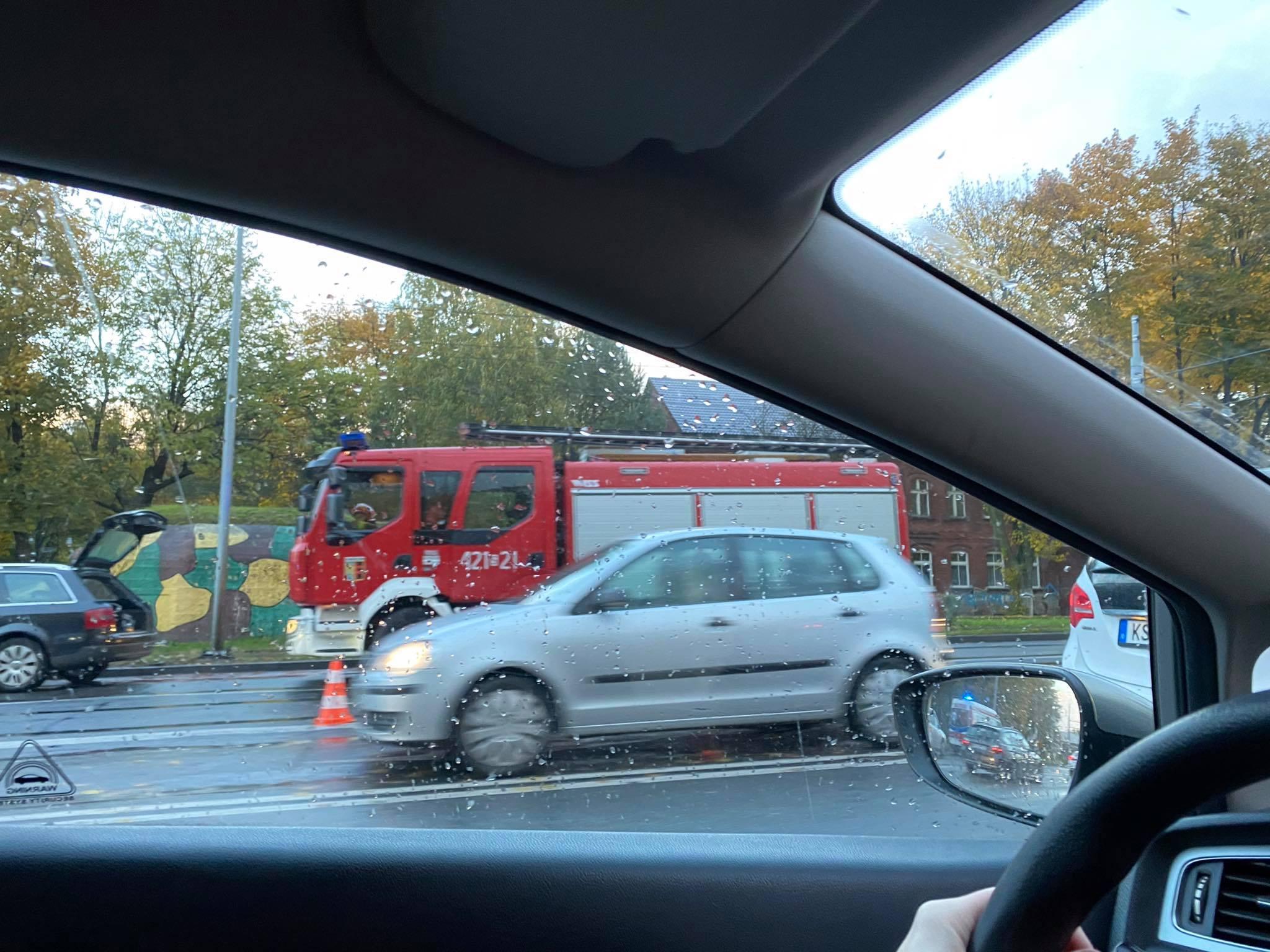 Wypadek na ul. Chorzowskiej w stronę Bytomia