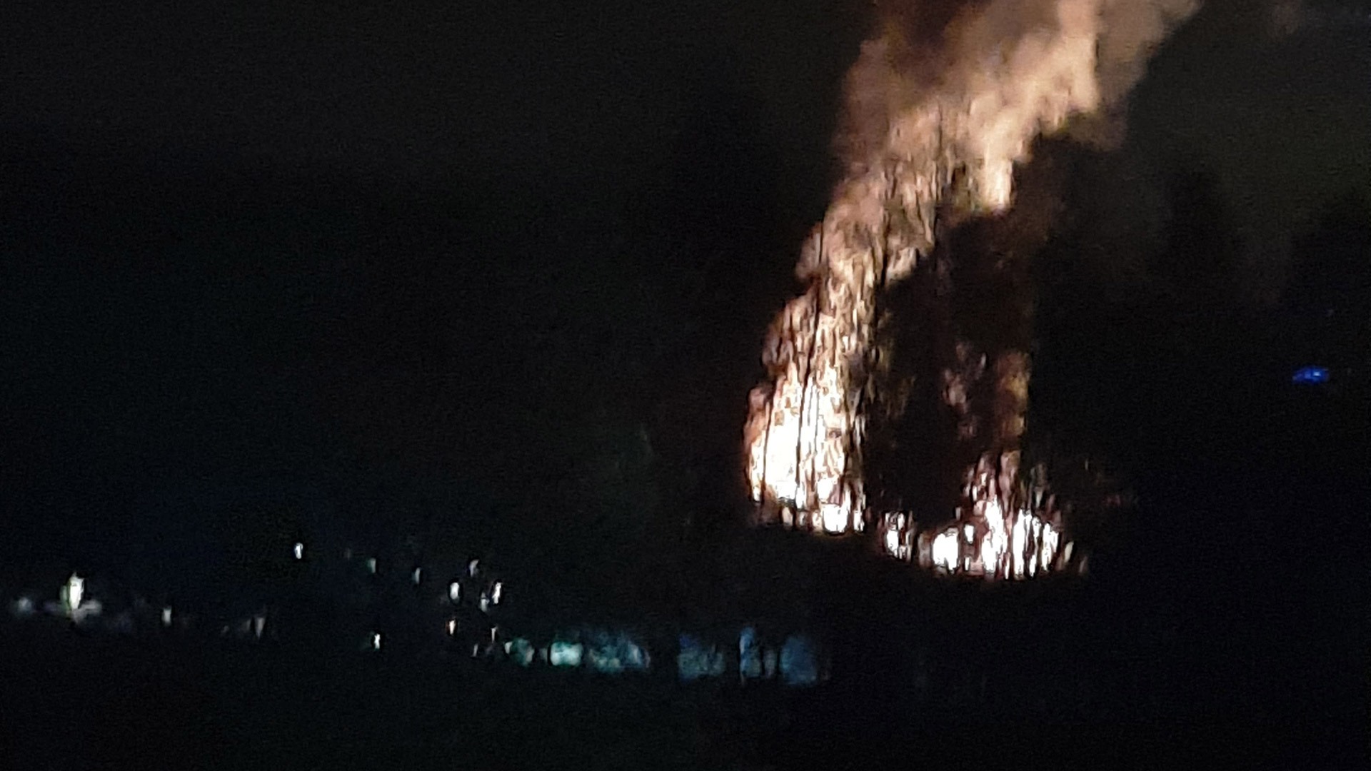 Pożar ogródków w Bytomiu Cegielniana