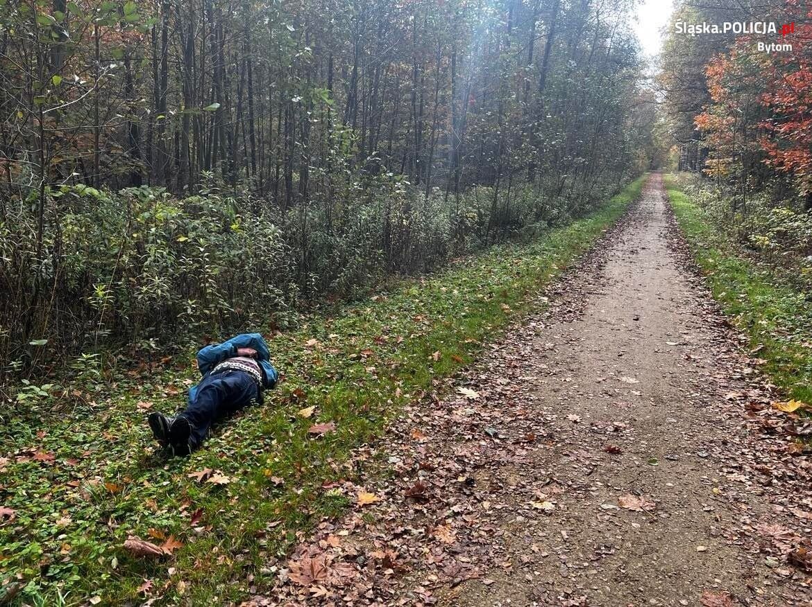 Mężczyzna zgubił się w lesie miechowickim