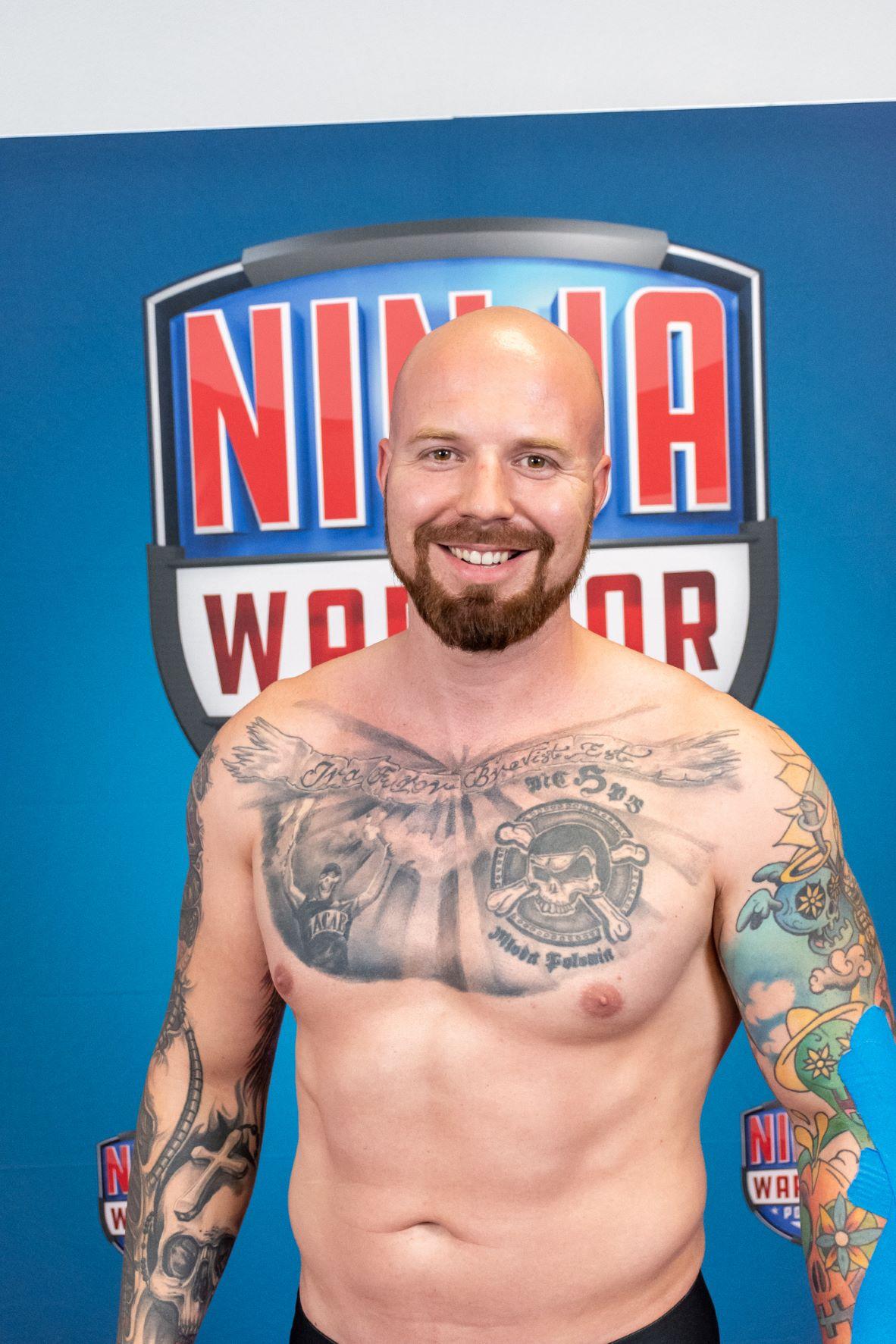 Grzegorz Trela z Bytomia na planie "Ninja Warrior Polska"