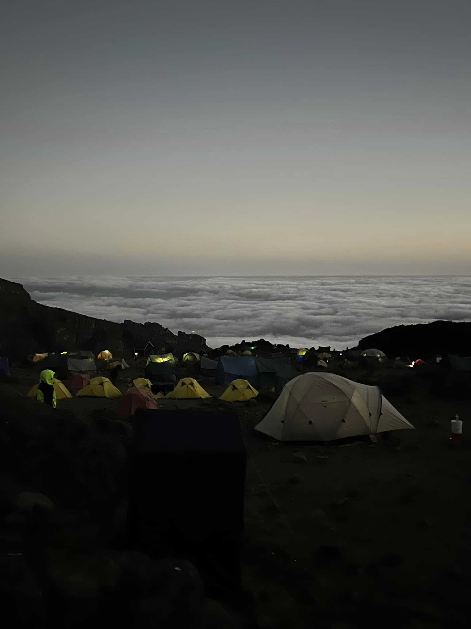 Obóz 4600 metrów nad poziomem morza