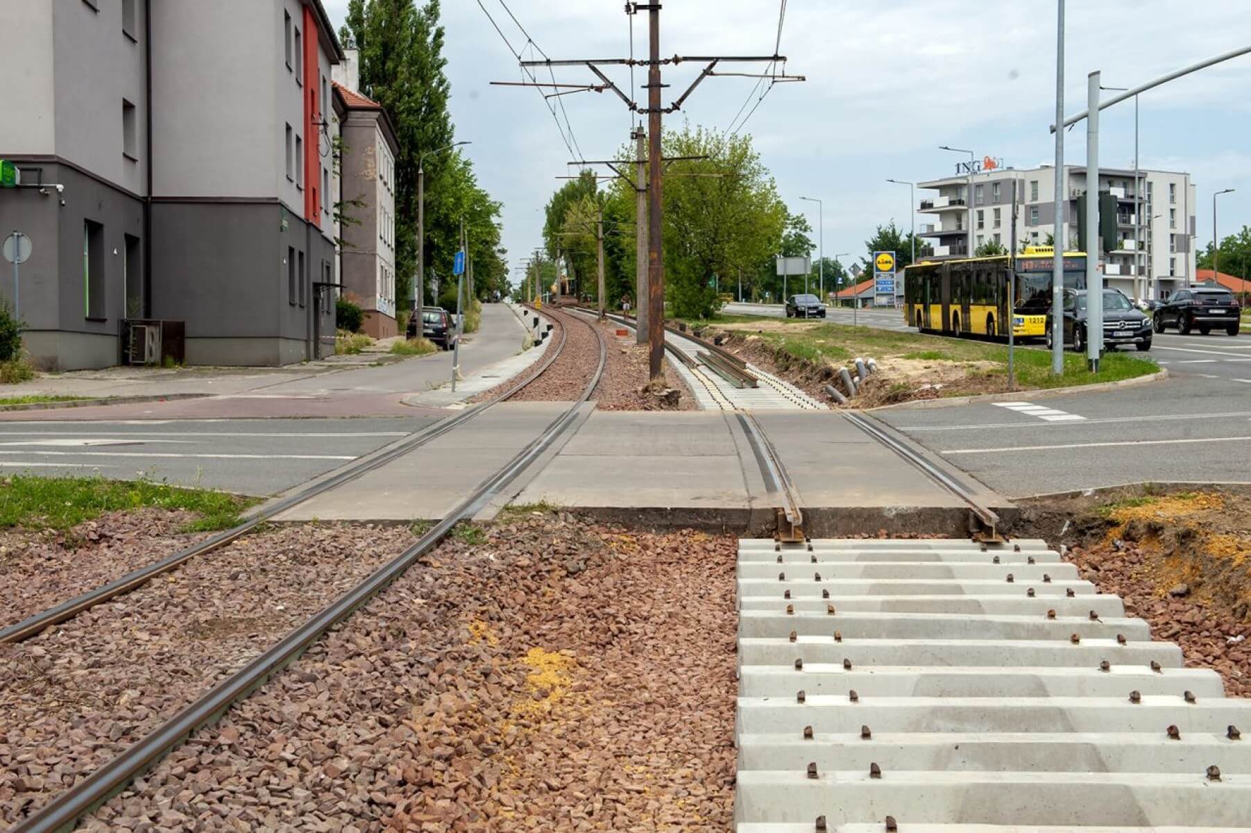 Przebudowa linii tramwajowej na Stroszek