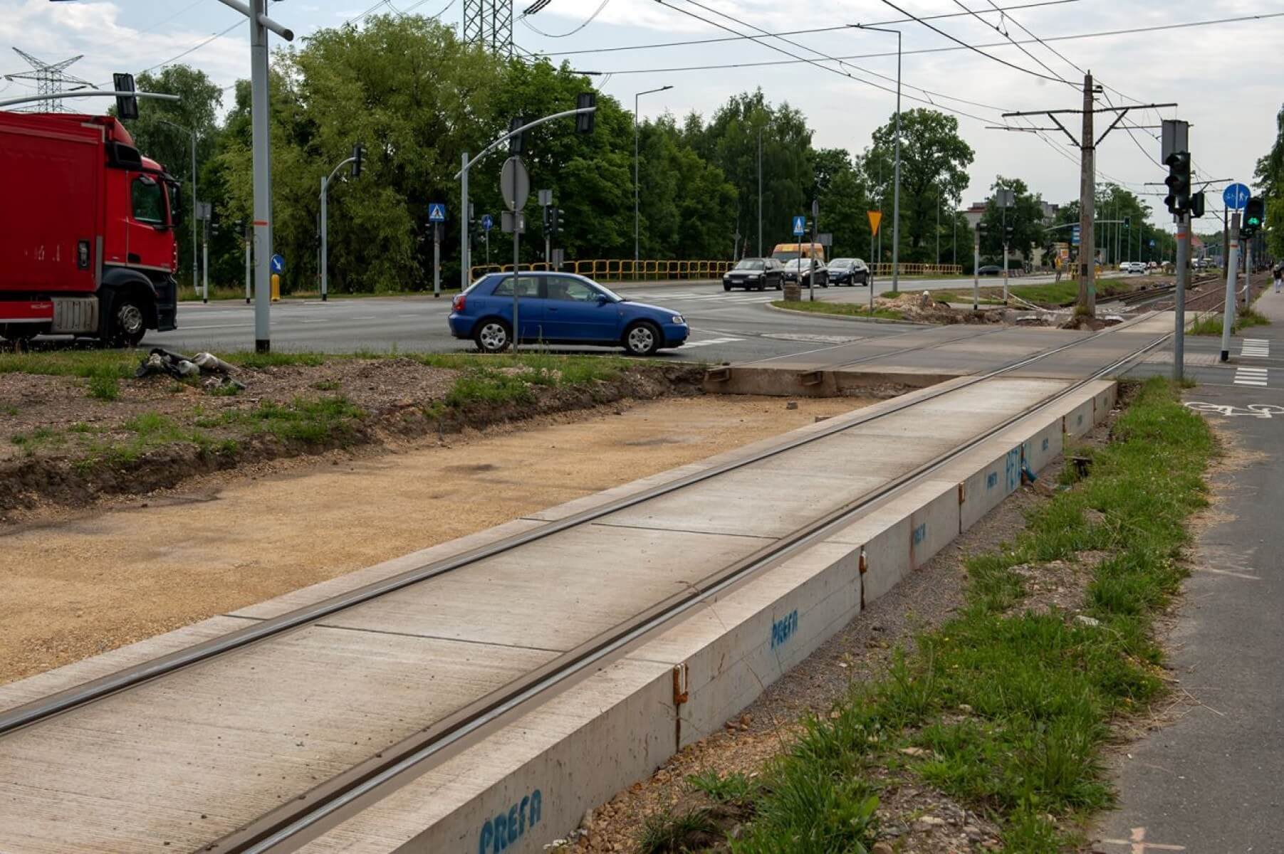 Przebudowa linii tramwajowej na Stroszek