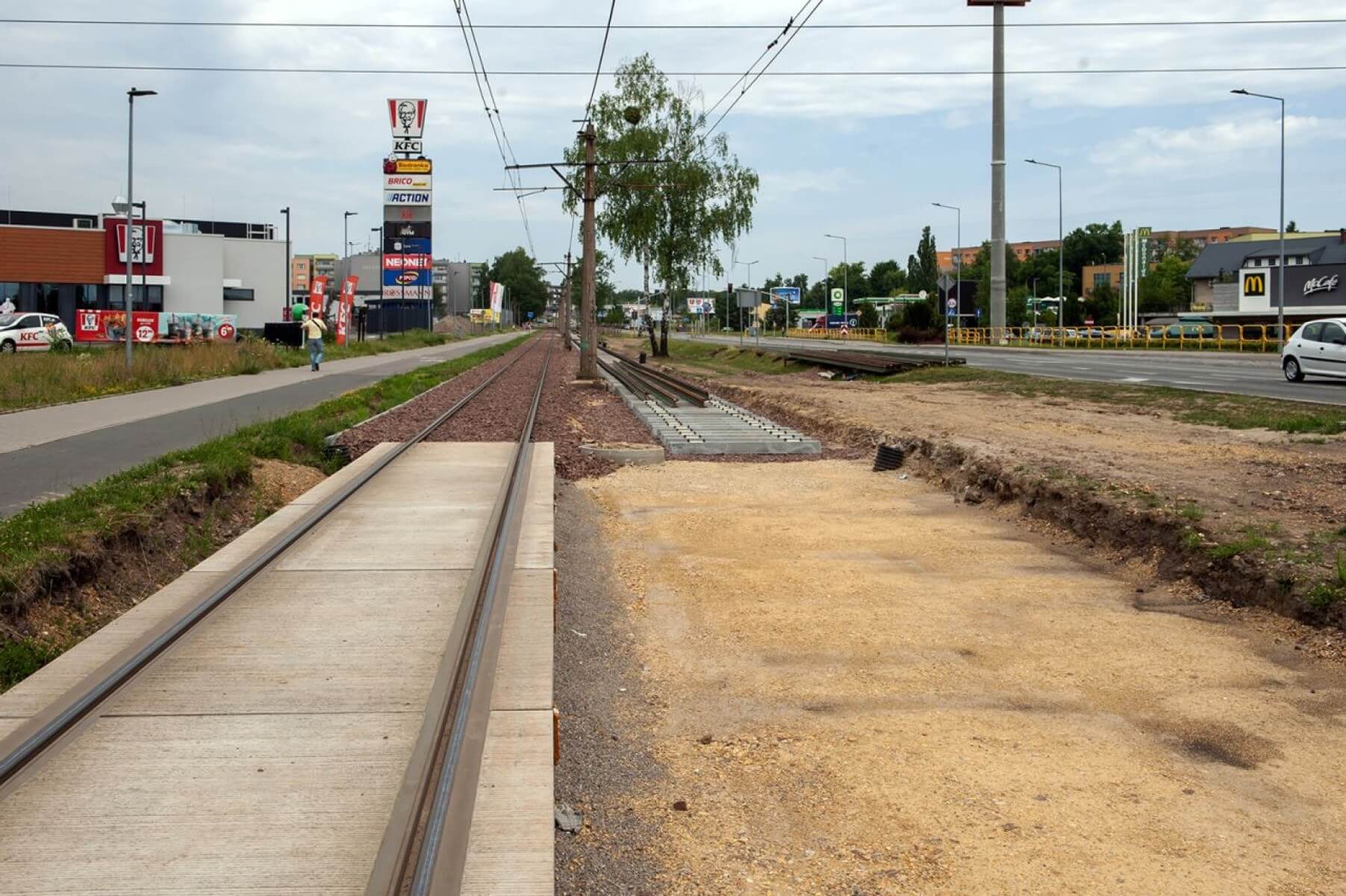 Przebudowa linii tramwajowej na Stroszek