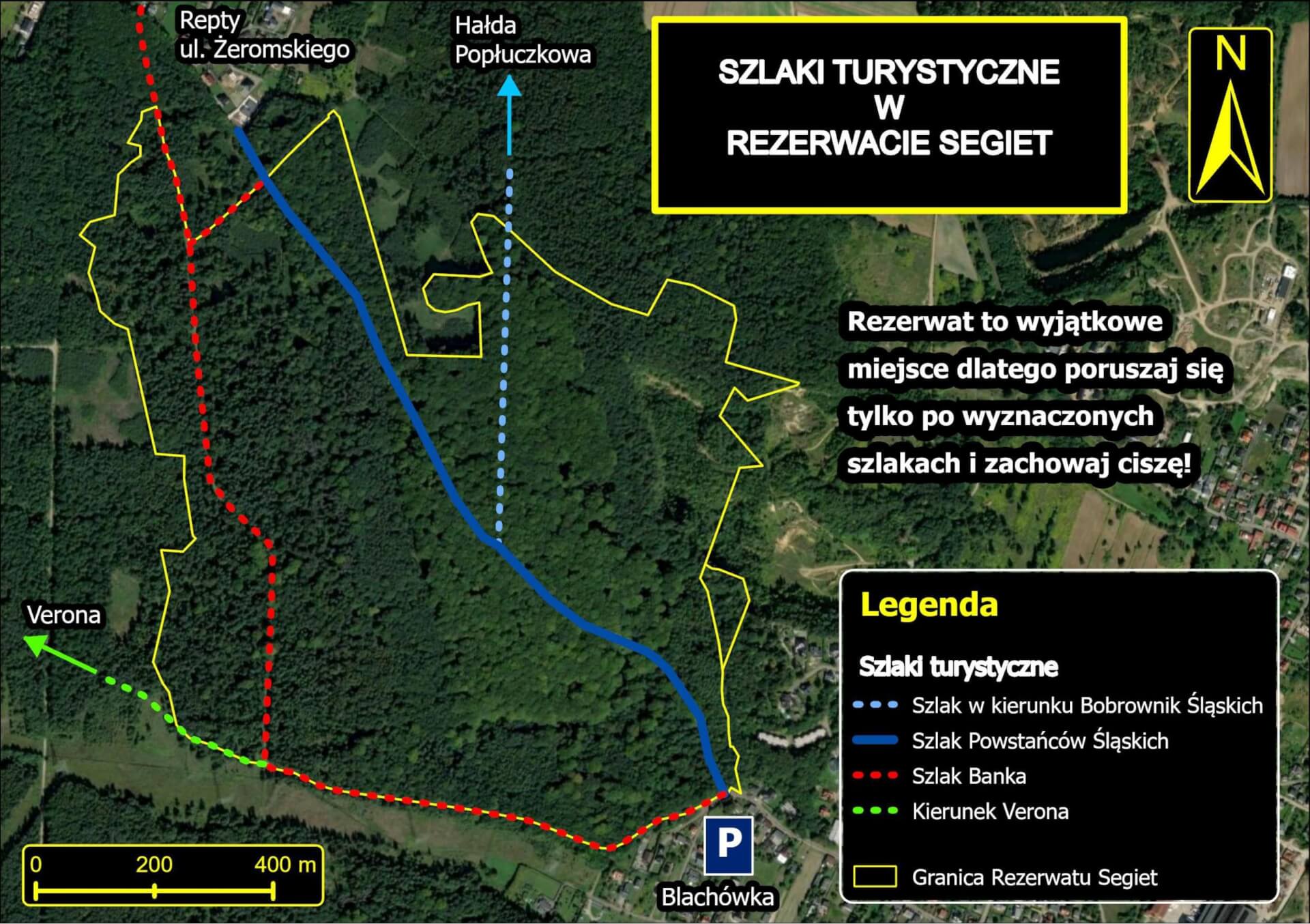 Rezerwat Segiet Trasy turystyczne