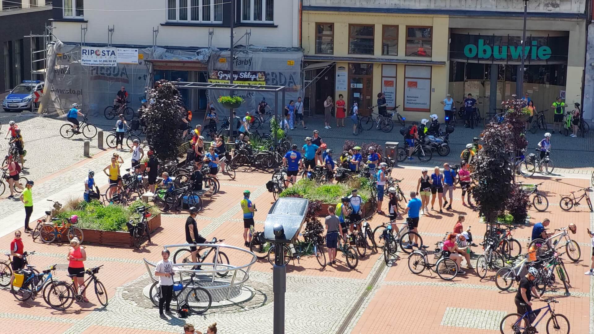 Rowerzyści Rynek Bytom 2