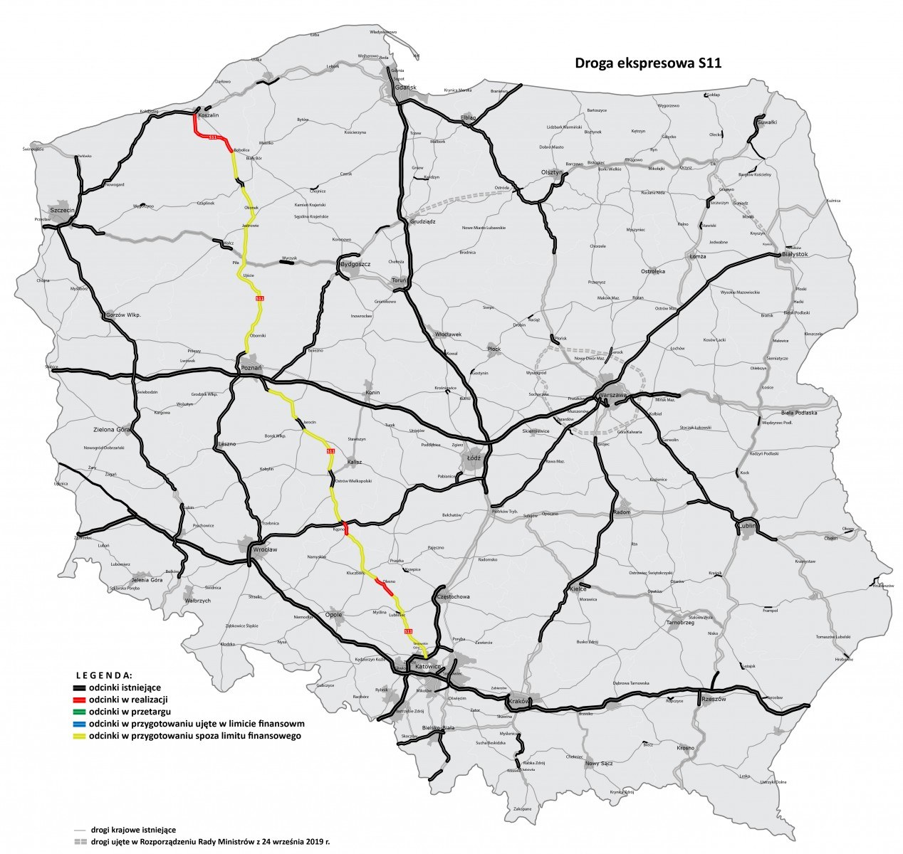 Ustalono szczegóły budowy drogi ekspresowej S11.