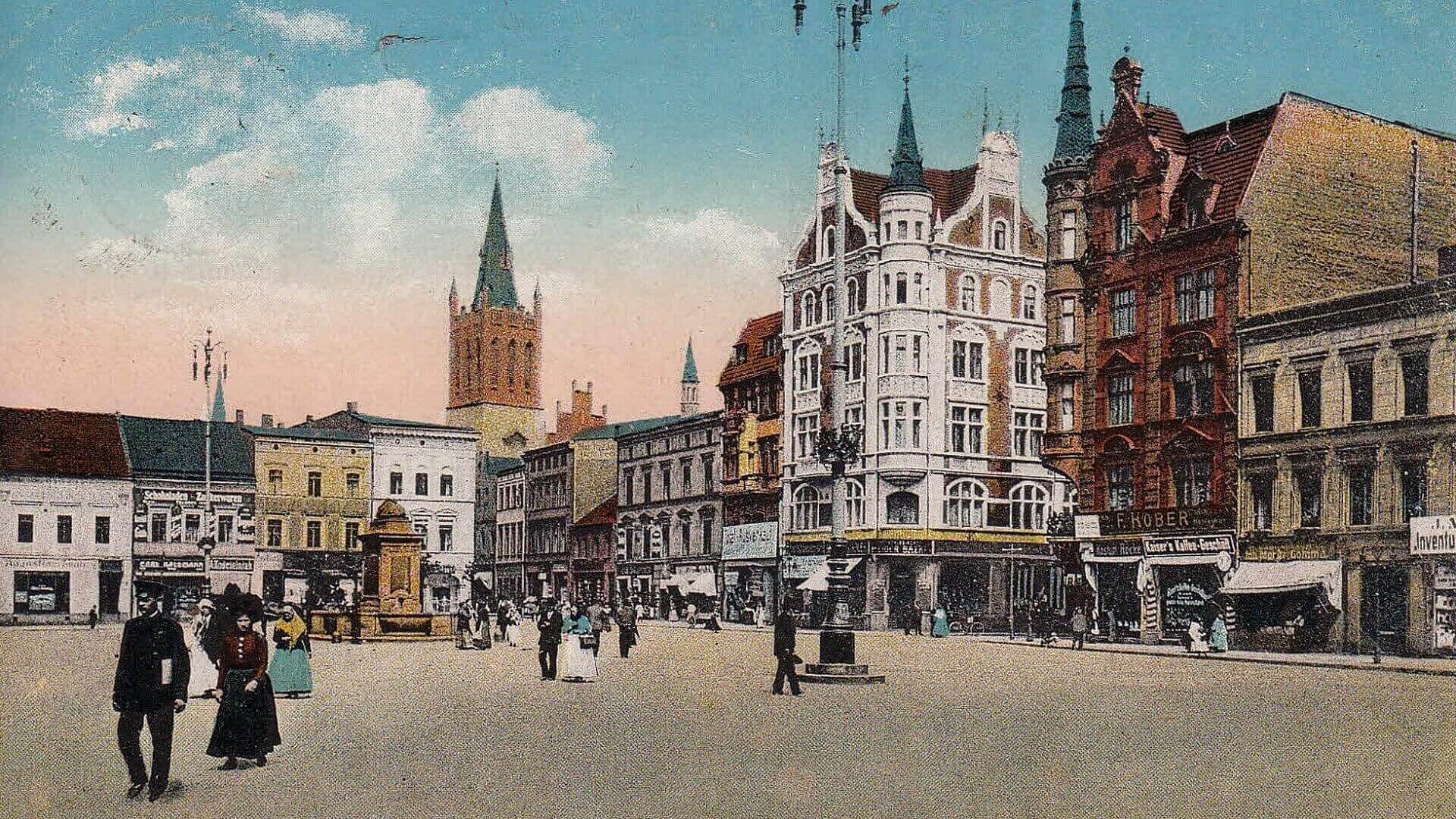 Bytom rynek stara pocztowka Bytom rynek stara pocztowka