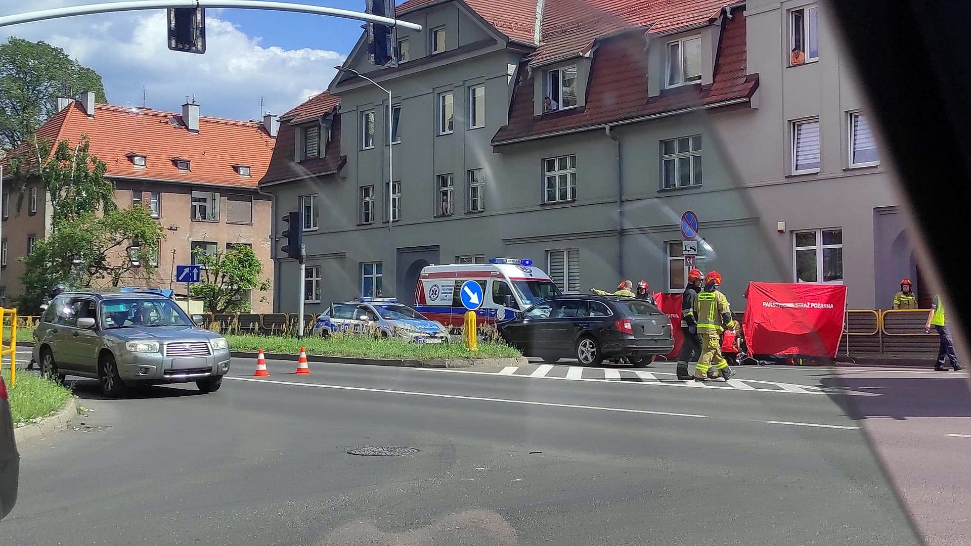Wypadek wroclawska luzycka1 Wypadek wroclawska luzycka1