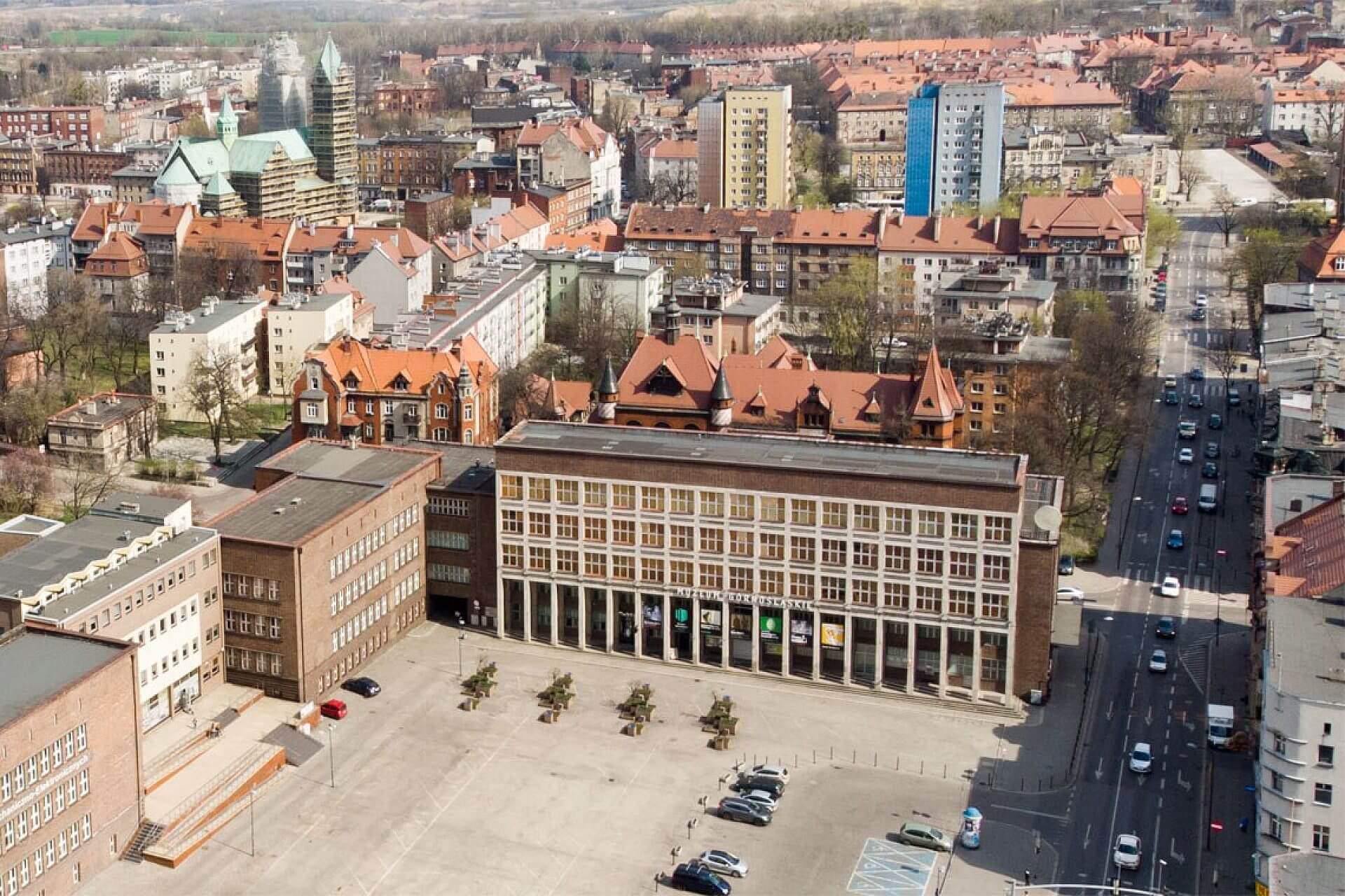 Byt muzeum gornoslaskie z drona Byt muzeum gornoslaskie z drona