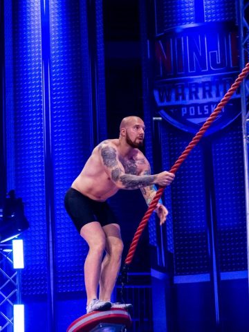Grzegorz Trela z Bytomia na planie "Ninja Warrior Polska" Grzegorz Trela z Bytomia na planie "Ninja Warrior Polska"