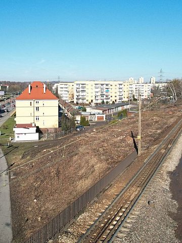Budowa peronu na przystanku kolejowym Bytom Stroszek Budowa peronu na przystanku kolejowym Bytom Stroszek