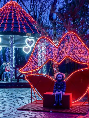 Ozdoby walentynkowe na Górze Miłości Ozdoby walentynkowe na Górze Miłości