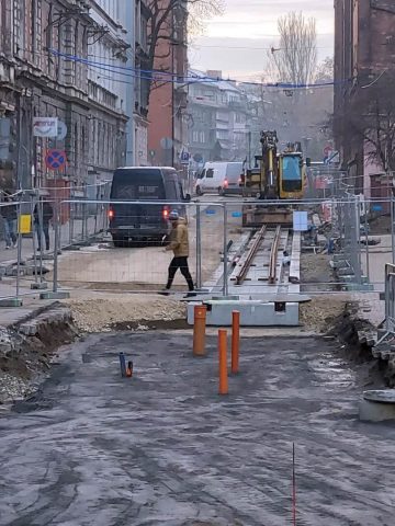 Przebudowa torowiska na ul. Sądowej Przebudowa torowiska na ul. Sądowej
