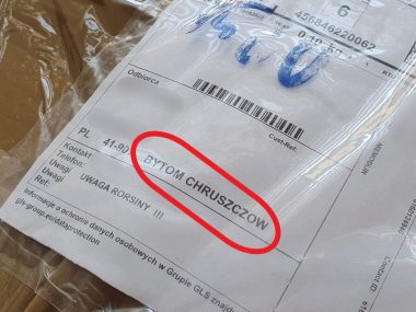 Paczka na Bytom Chruszczów Paczka na Bytom Chruszczów
