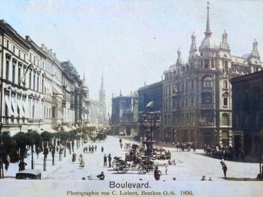 Sztuczna inteligencja poprawia nam tu stare zdjęcia Bytomia Stary Bytom w kolorze