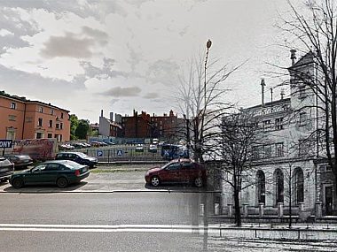 Przed ratuszem stanie market Byt browar wrocławska