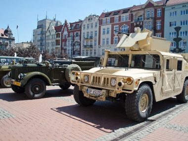 Pojazdy militarne wjadą do Bytomia Byt pojazdy militarne 014