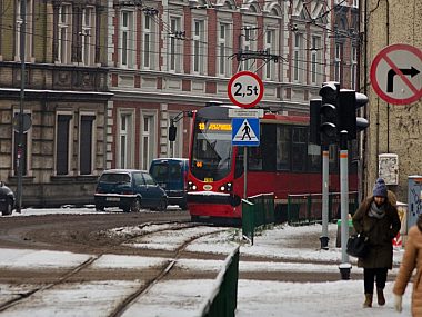 Byt tramwaj katowicka zima