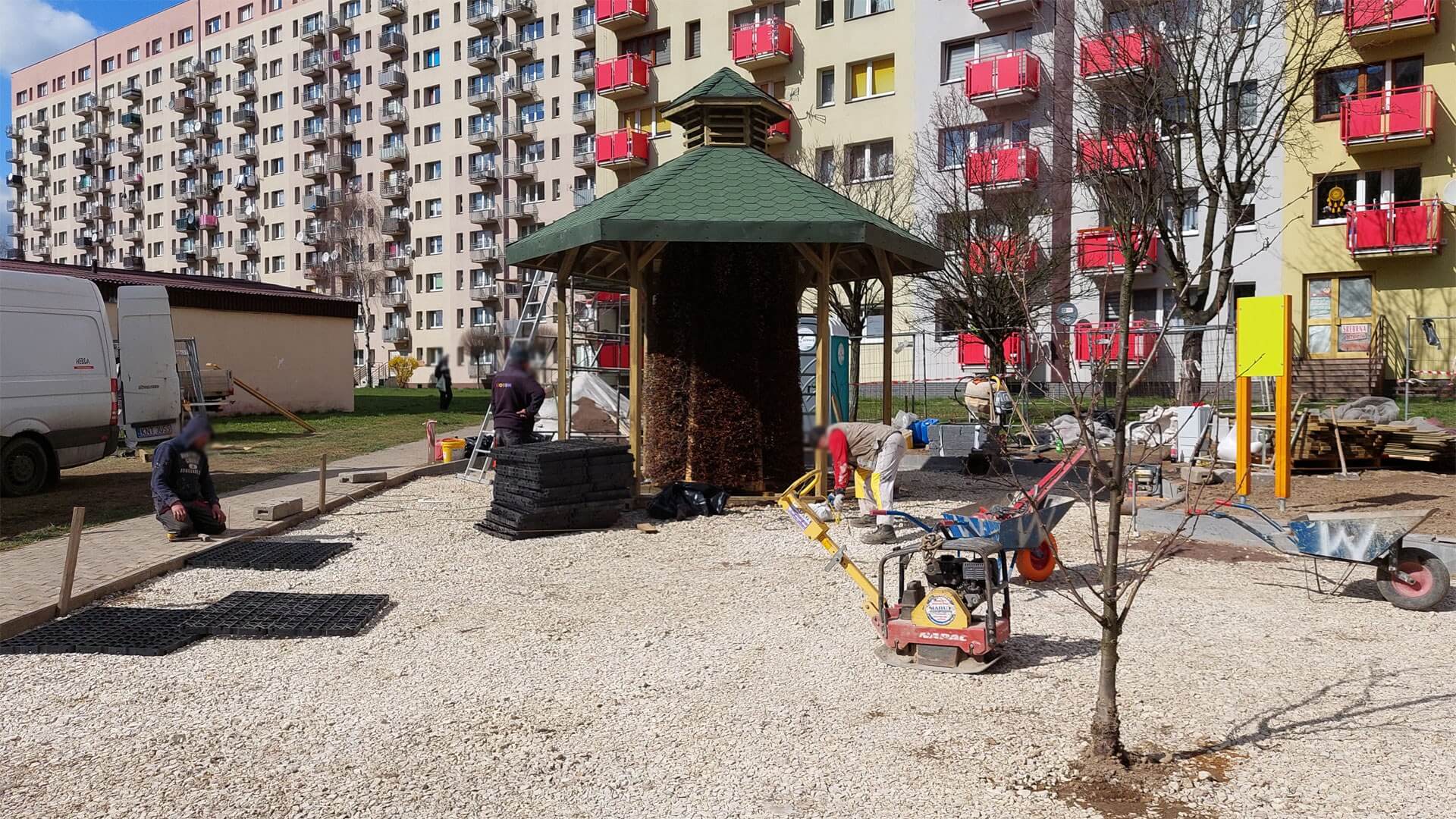 Budowa tężni solankowej w Miechowicach