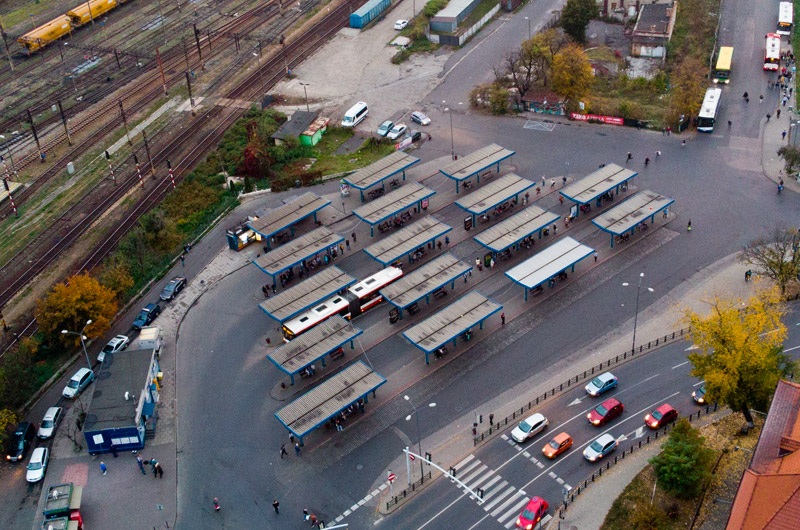 Byt dworzec autobusowy dron