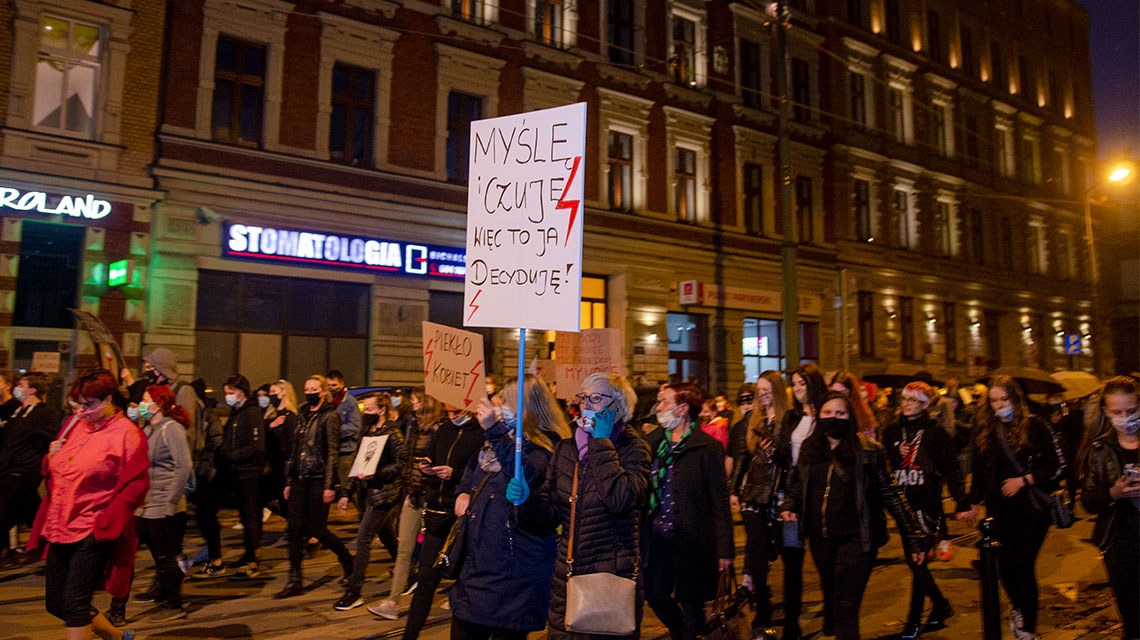 Byt protest kobiet w bytomiu 09