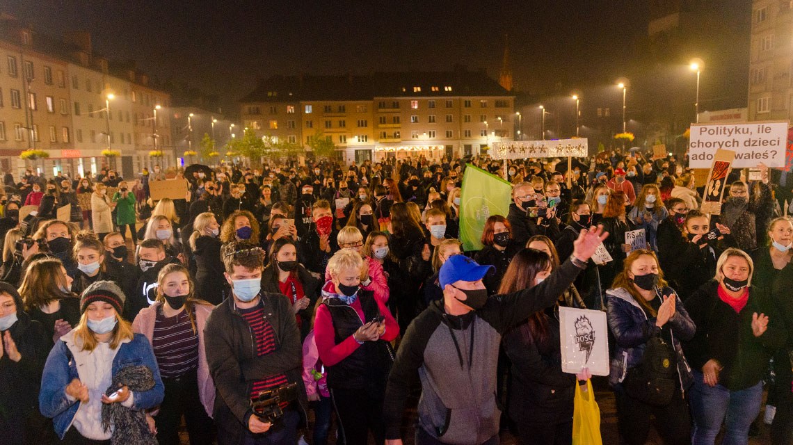 Byt protest kobiet w bytomiu 16