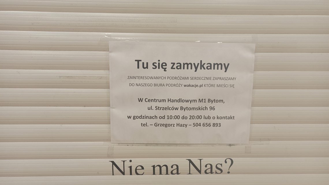 Byt tesco tu sie zamykamy