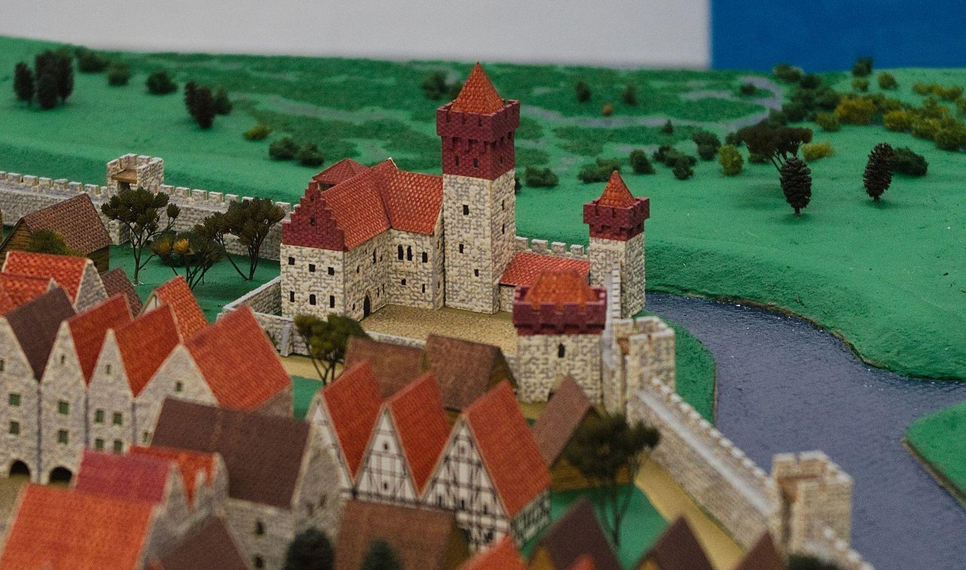 Makieta średniowiecznego zamku