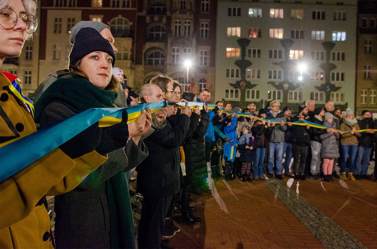 Pokojowa manifestacja na Rynku w Bytomiu