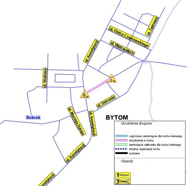 Bytomski2 Utrudnienia w ruchu 13 07 31 Zabrzańska