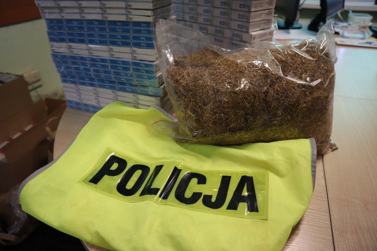 Lewy tytoń i papierosy zabezpieczone przez Policję w Bytomiu