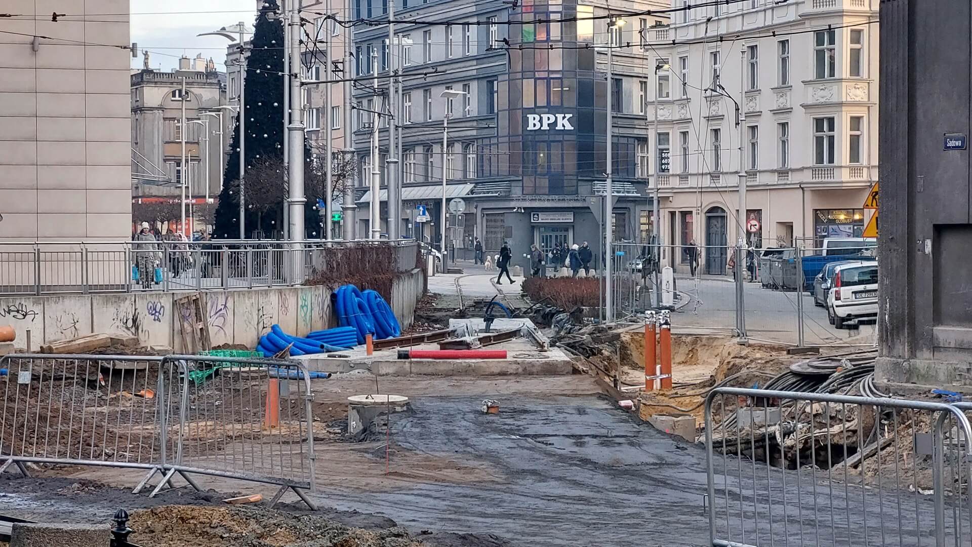 Przebudowa torowisk w rejonie pl. Kościuszki