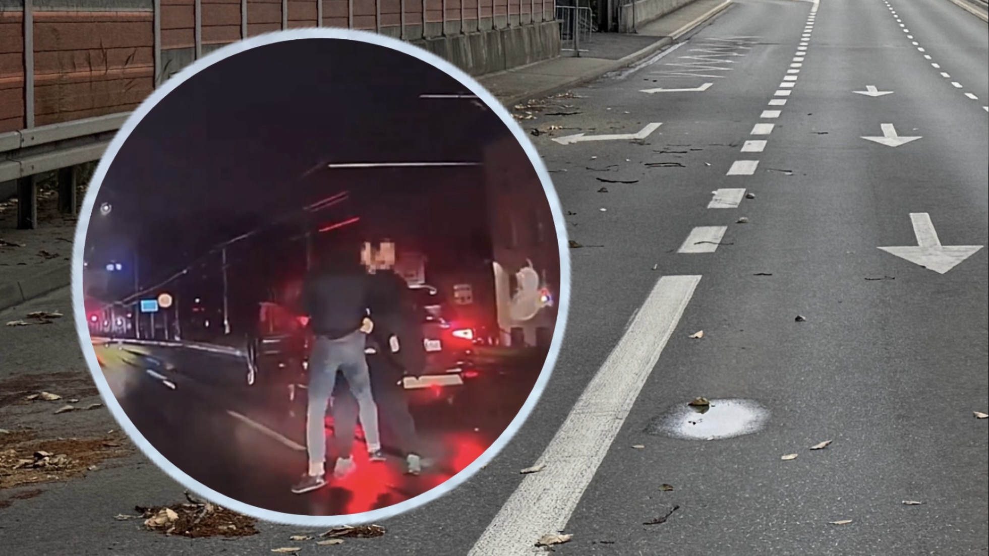 Bójka na środku jezdni. Takie zdarzenie zarejestrowano na ul. Chorzowskiej w Bytomiu