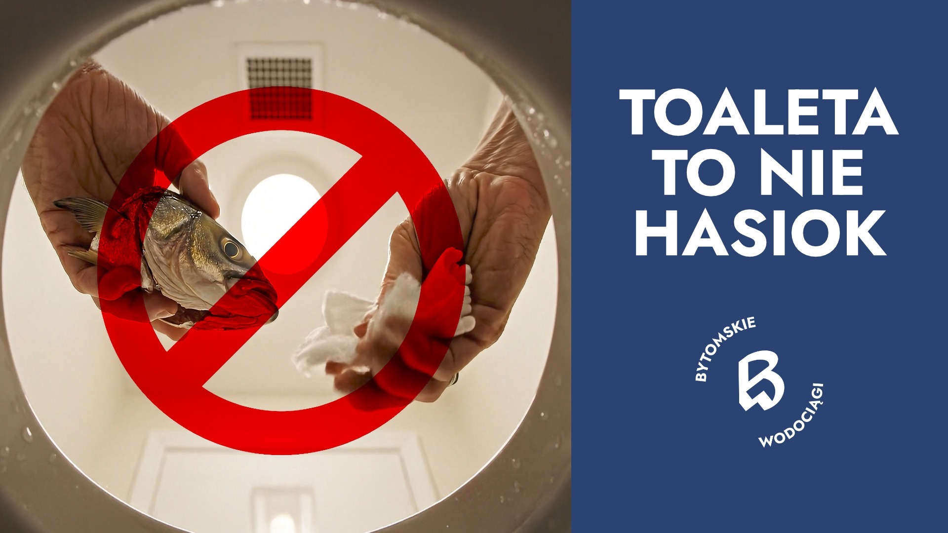 Bytomskie Wodociągi przypominają, iż toaleta to nie śmietnik