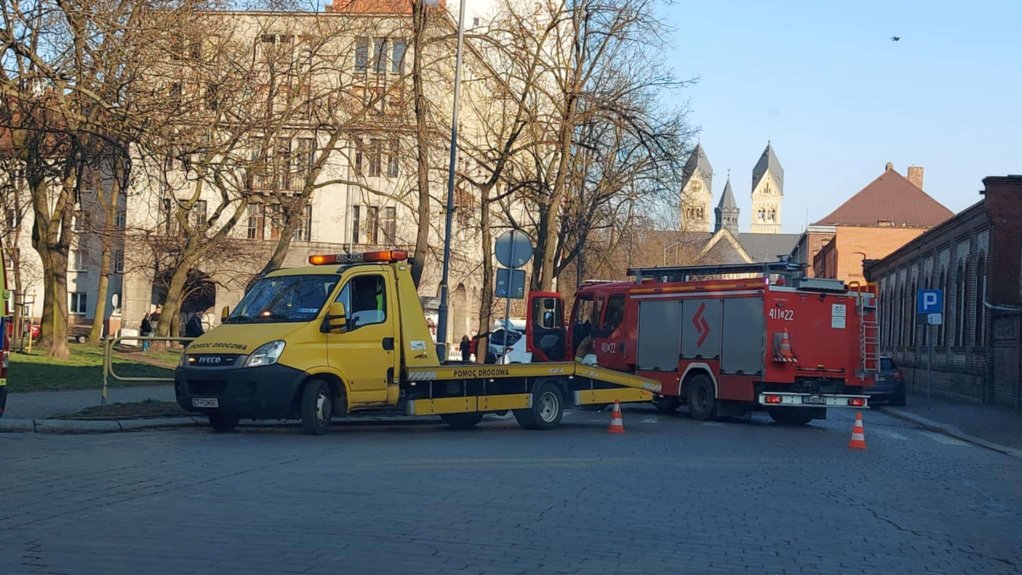 Wypadek Zeromskiego Bytom karetka elka 11