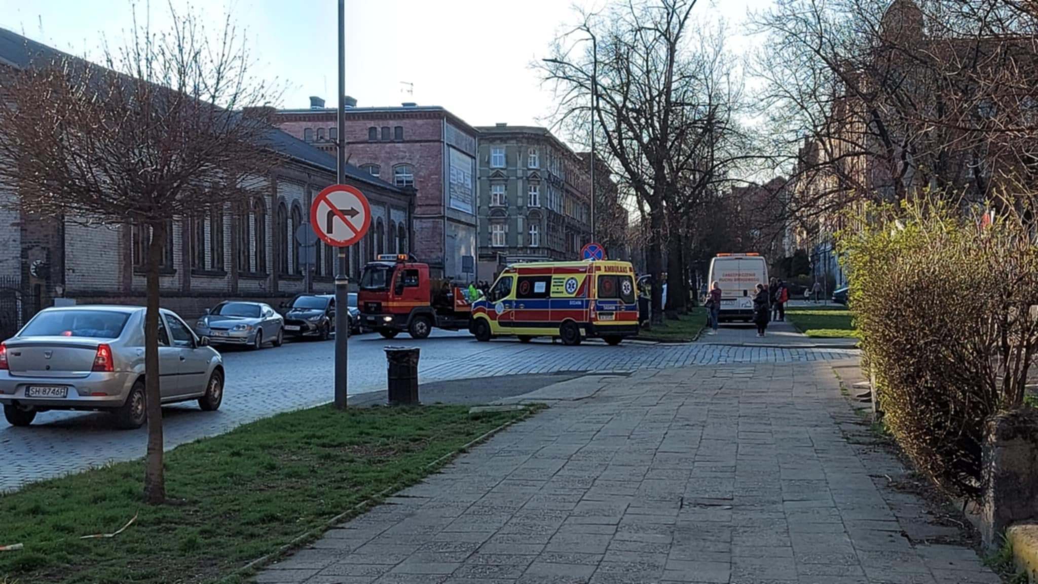 Wypadek Zeromskiego Bytom karetka elka 7