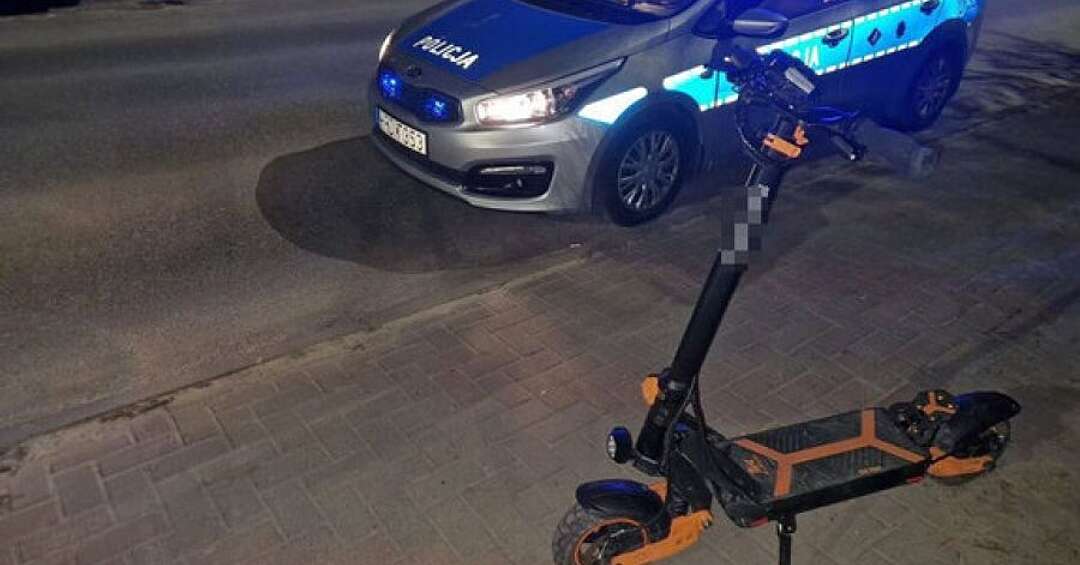 29-latka jechała na hulajnodze pod wpływem alkoholu. Złapała ją bytomska policja