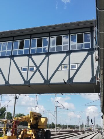 Nastawnia bramowa w Bytomiu w czasie prac remontowych fot Wojciech Okarmus 2 Nastawnia bramowa w Bytomiu w czasie prac remontowych fot Wojciech Okarmus 2