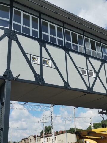 Nastawnia bramowa w Bytomiu w czasie prac remontowych fot Wojciech Okarmus 3 Nastawnia bramowa w Bytomiu w czasie prac remontowych fot Wojciech Okarmus 3