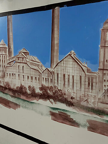 W przejściu podziemnym pod bytomskim dworcem powstają murale W przejściu podziemnym pod bytomskim dworcem powstają murale