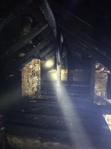 Pożar budynku wielorodzinnego przy ul. Jochymczyka w Bytomiu Pożar budynku wielorodzinnego przy ul. Jochymczyka w Bytomiu