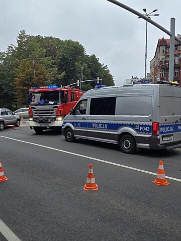 Wypadek na ul. Wrocławskiej Wypadek na ul. Wrocławskiej