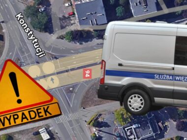 Wypadek z udziałem pojazdu Służby Więziennej Wypadek z udziałem Służby Więziennej
