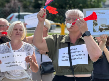 Protest mieszkancow SRK Protest mieszkancow SRK