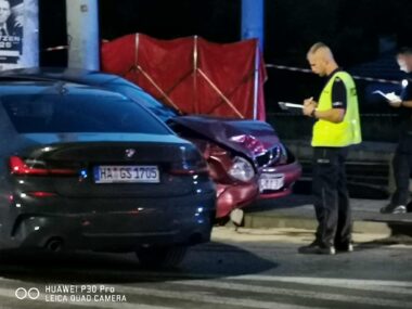 Wypadek, Bytom, ul. Świętochłowicka Wypadek, Bytom, ul. Świętochłowicka
