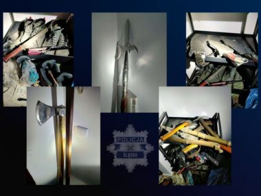 Policjanci przekroczyli uprawnienia? Prokuratura wyjaśnia Zaatakowal policjantow szablami 1