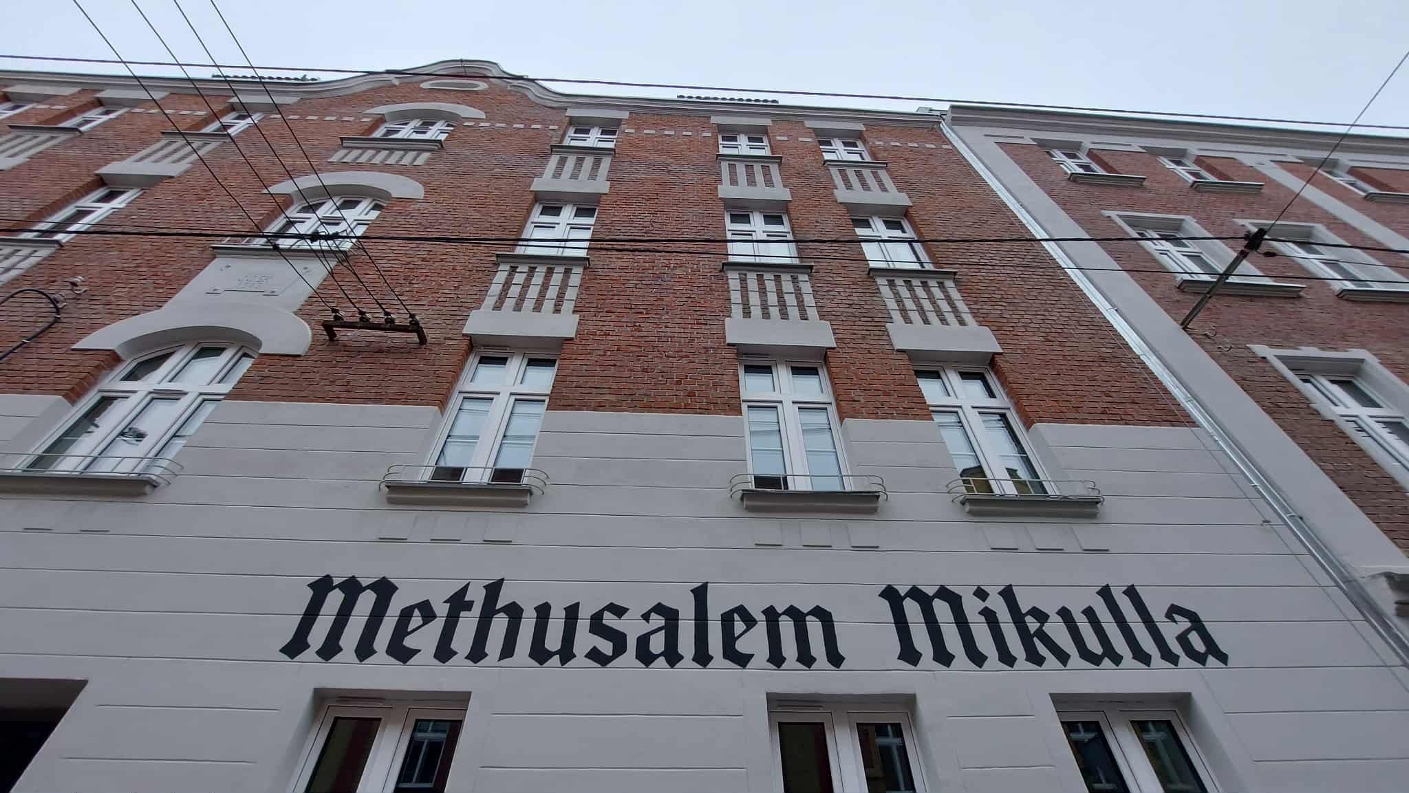 Odtworzony fragment reklamy zakładu pogrzebowego rodziny Mikulla