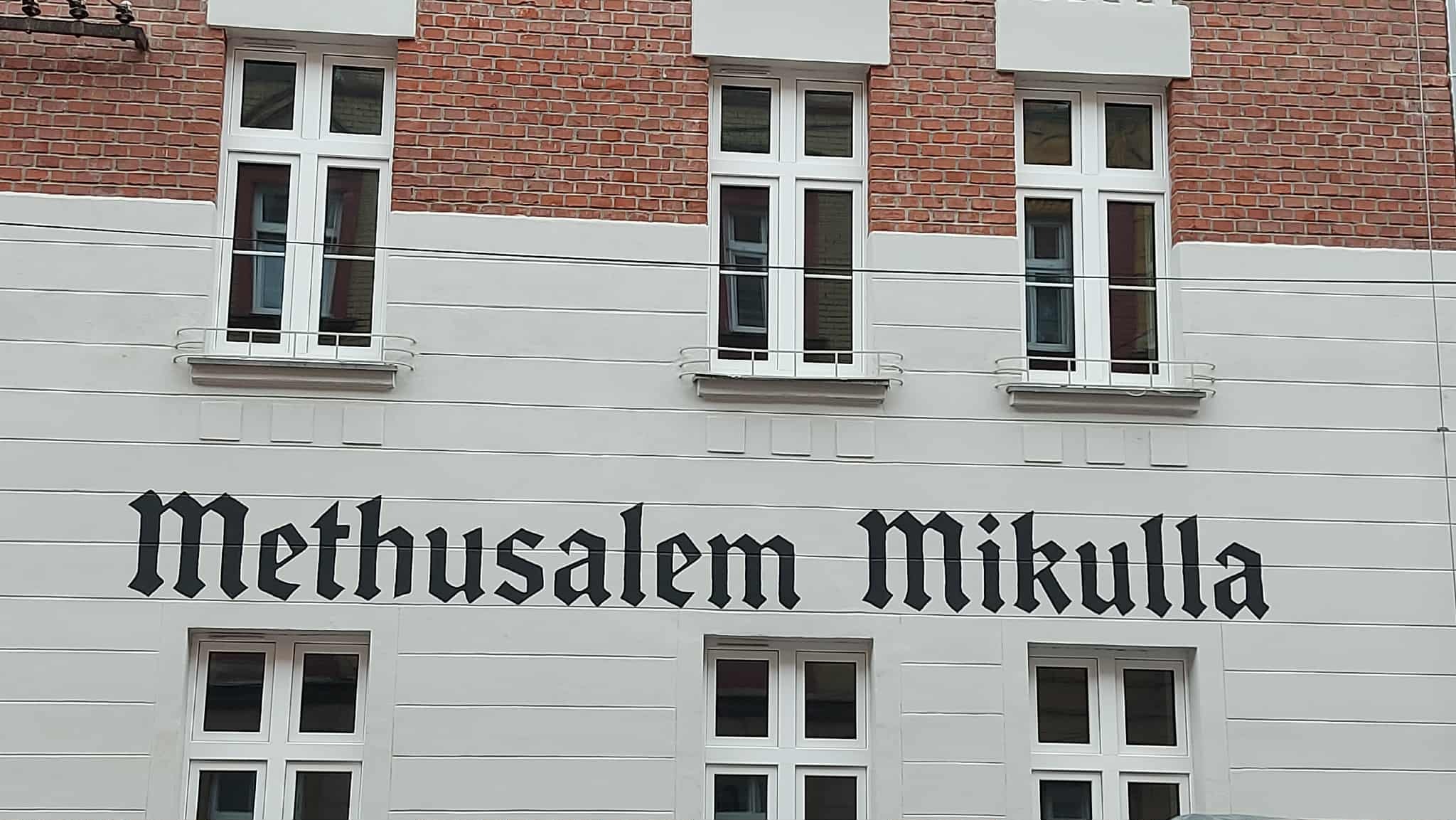 Odtworzony fragment reklamy zakładu pogrzebowego rodziny Mikulla